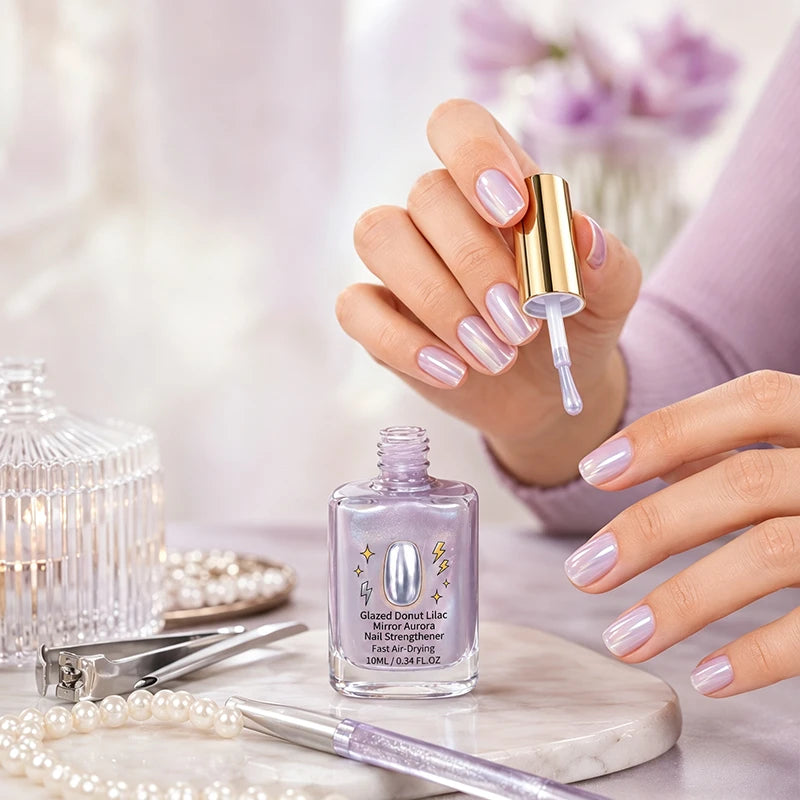 Esmalte Fortalecedor Lila Efecto Espejo - Compra 1 y lleva 1 gratis