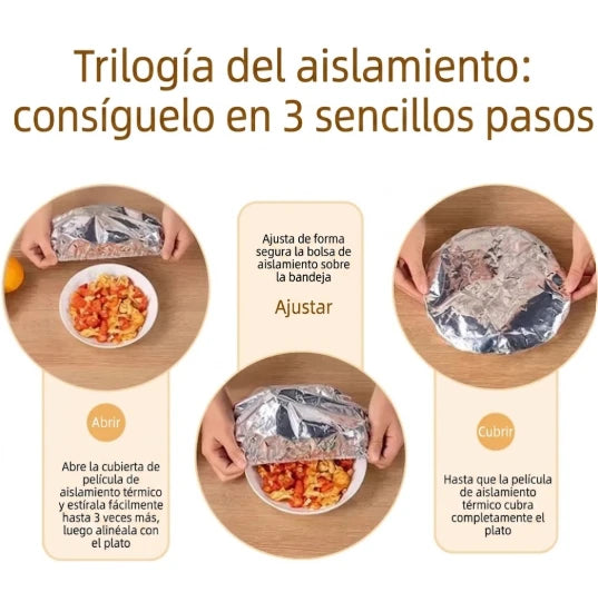 Pack de Cubiertas Térmicas de Aluminio para Alimentos