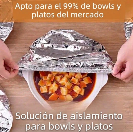 Pack de Cubiertas Térmicas de Aluminio para Alimentos