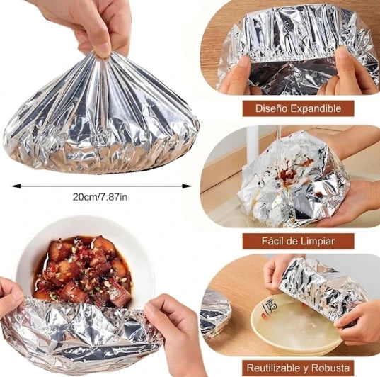 Pack de Cubiertas Térmicas de Aluminio para Alimentos