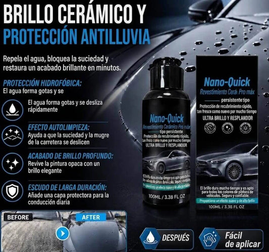 NanoQuick™| Recubrimiento Nano Ceramico para Autos
