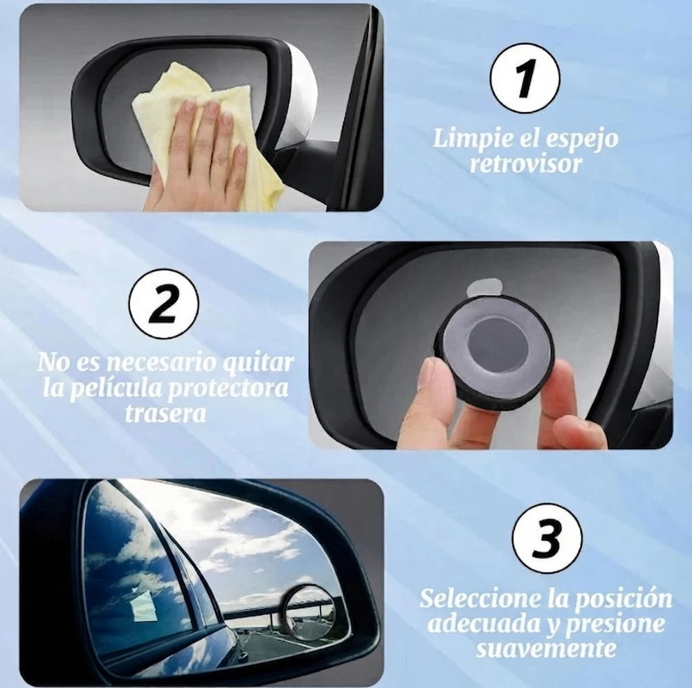BlindView™| Espejos Convexos Giratorios Para Puntos Ciegos