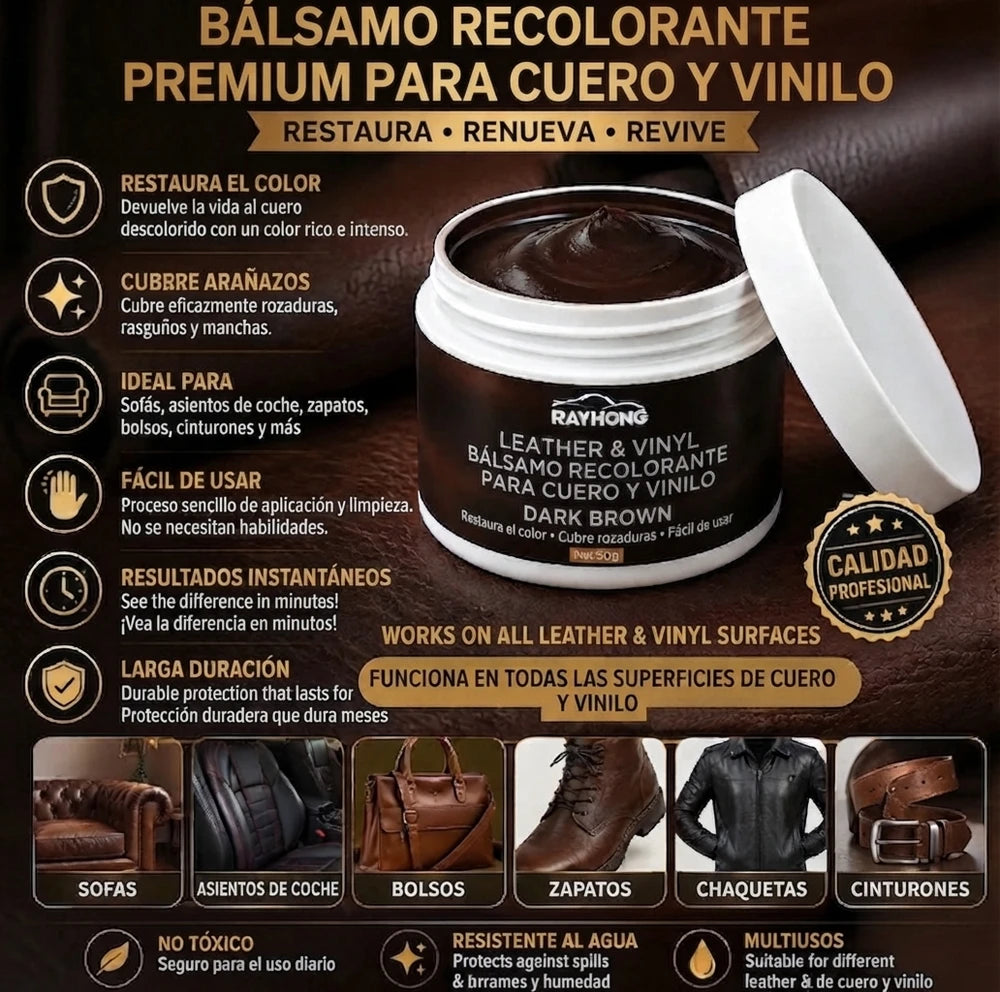 CueroRestore| Balsamo Reparador Para Cuero