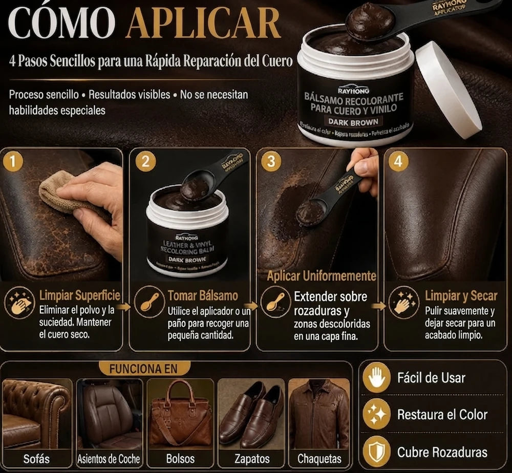 CueroRestore| Balsamo Reparador Para Cuero