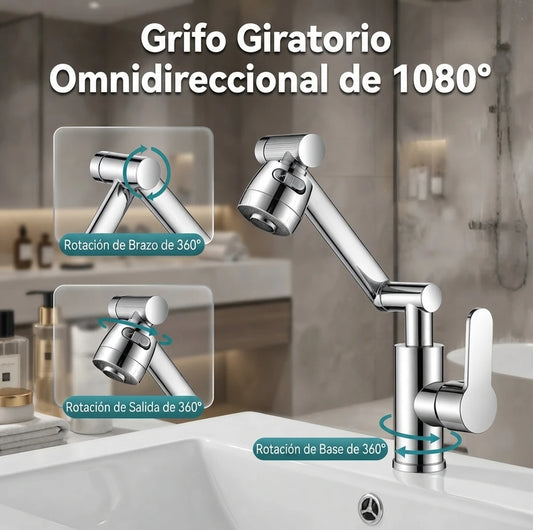 AquaFlex| Grifo de brazo mecánico giratorio