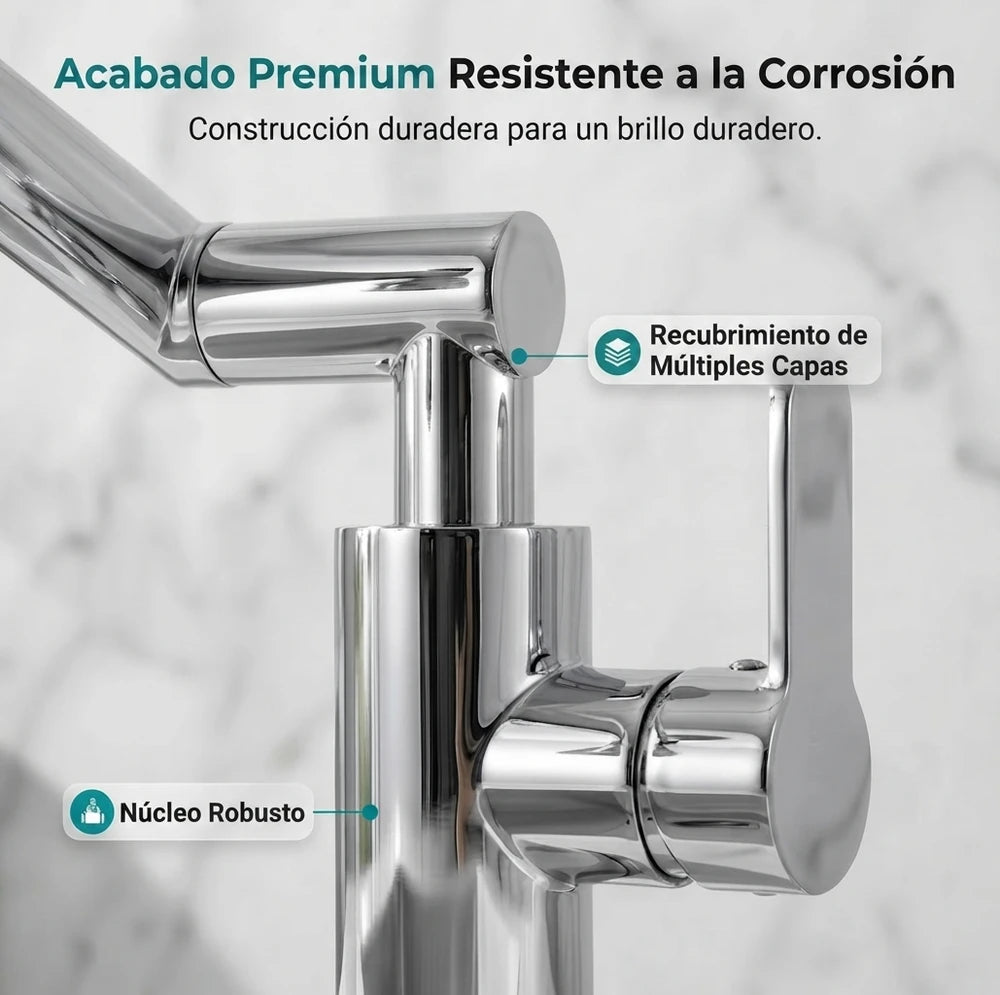 AquaFlex| Grifo de brazo mecánico giratorio
