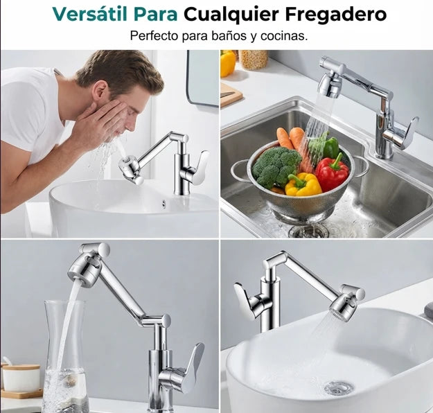 AquaFlex| Grifo de brazo mecánico giratorio