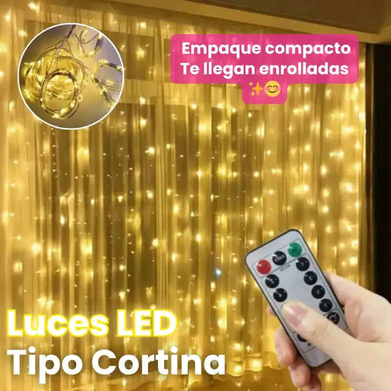 Cortina LED de Cascada Navideñas 7x3 metros