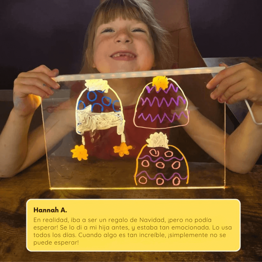 LuzPad™ Pizzara led magica + 7 marcadores gratis