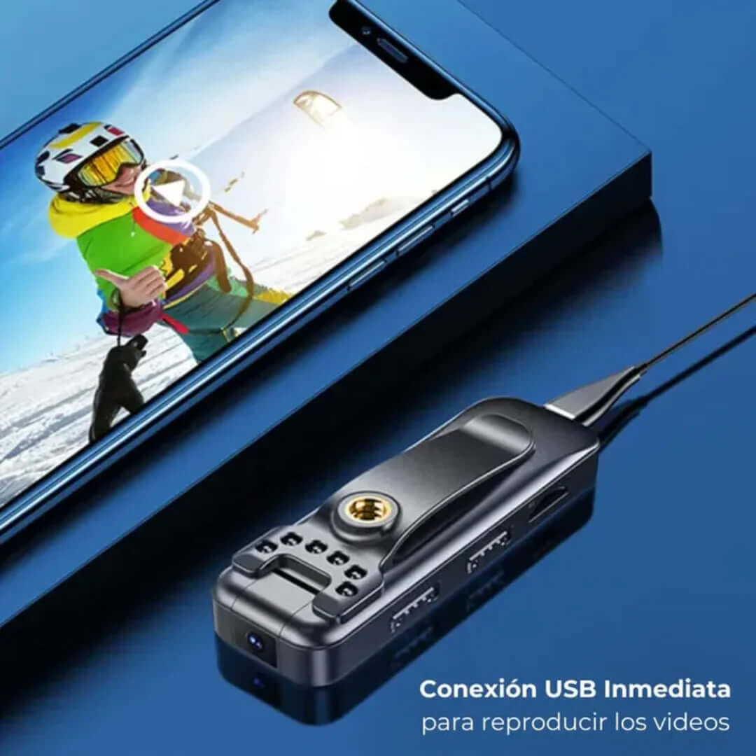 CamPro – Cámara Gran Angular 180° HD 1080P con Audio sin Ruido