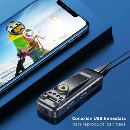 CamPro – Cámara Gran Angular 180° HD 1080P con Audio sin Ruido