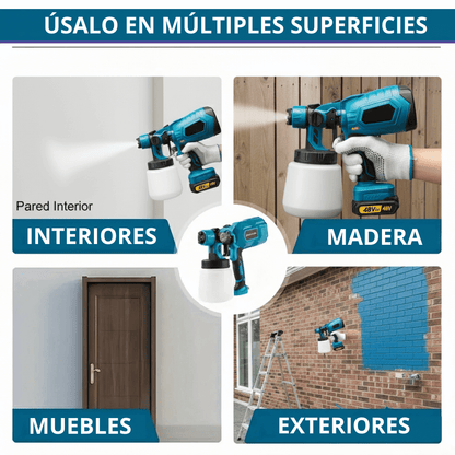 Pulverizador de Pintura + 2 Baterias GRATIS