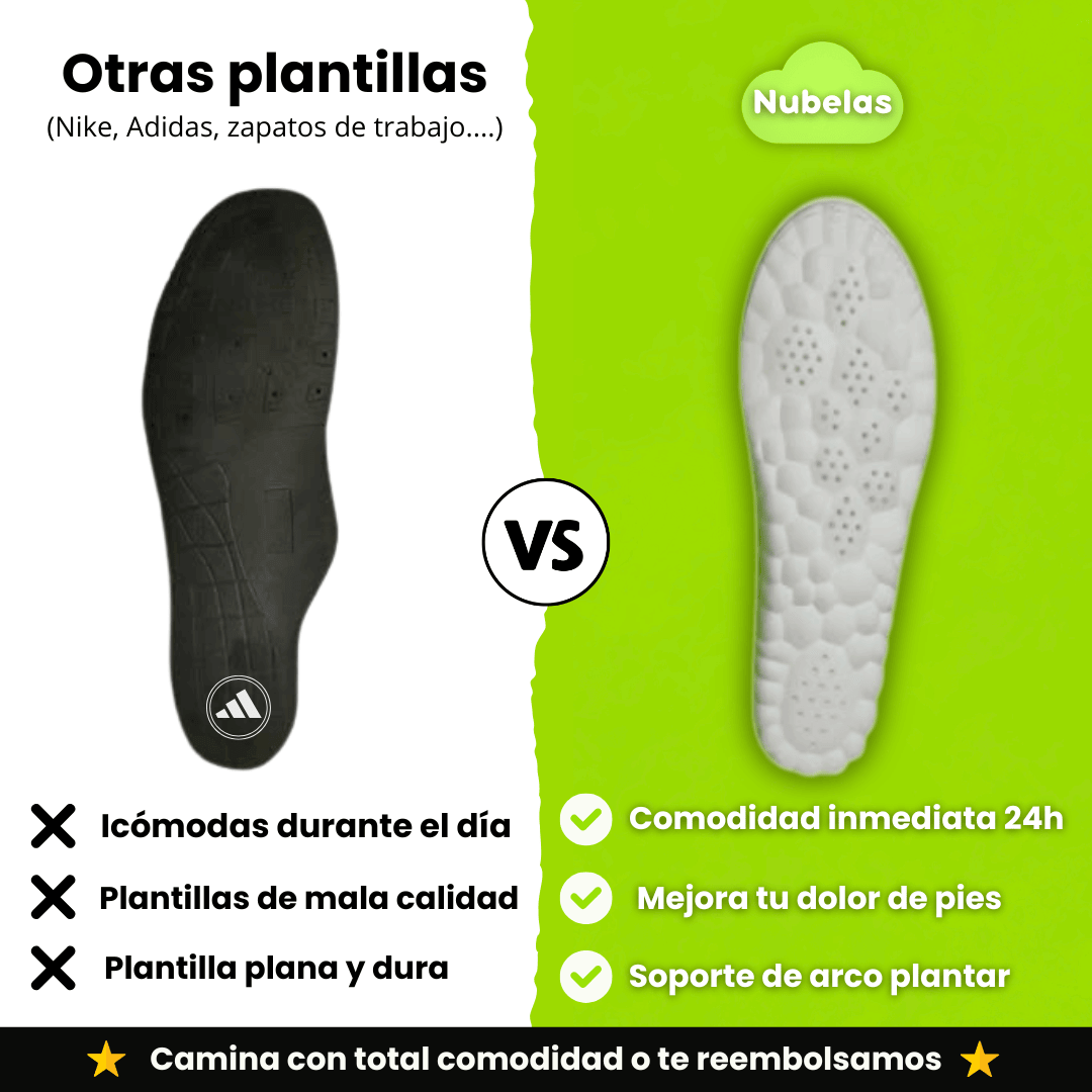 Combo Plantillas Nubelas | Comodidad en cada pisada - 1 Para entrenar y 1 para el dia a dia