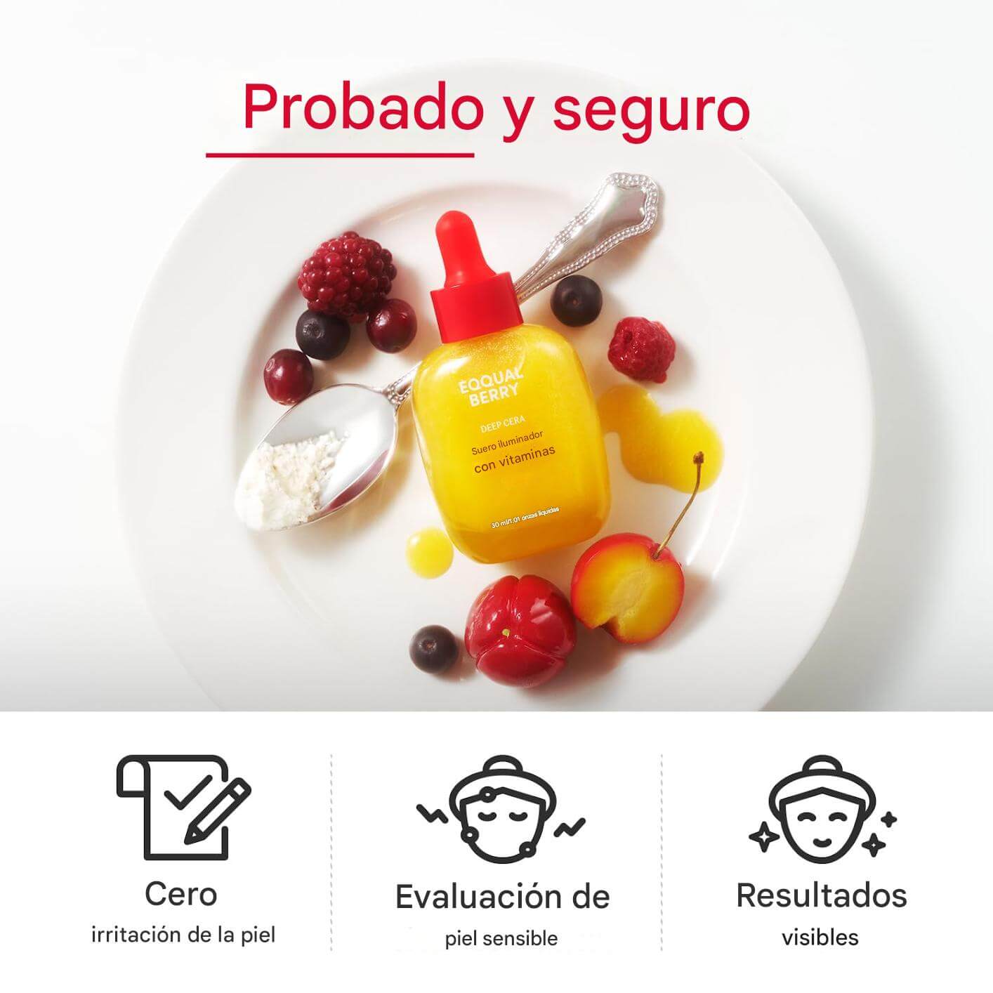 EQQUALBERRY® Suero iluminador de vitamina C