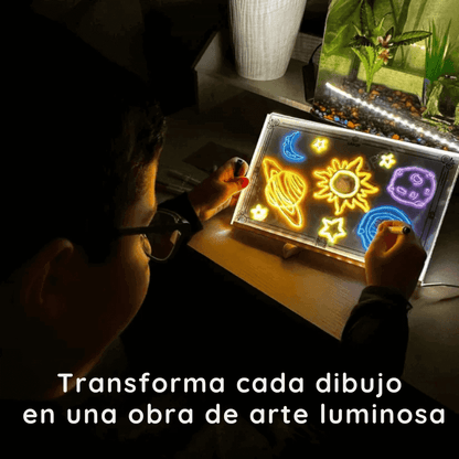 LuzPad™ Pizzara led magica + 7 marcadores gratis