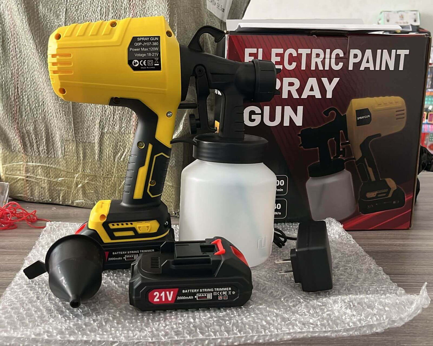 Pulverizador de Pintura + 2 Baterias GRATIS