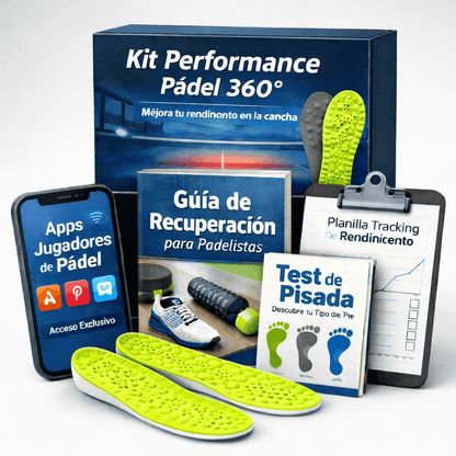 Kit Alto Rendimiento CorePádel® - 2 Pares Plantillas deportivas + recursos para mejorar tu rendimiento en la cancha