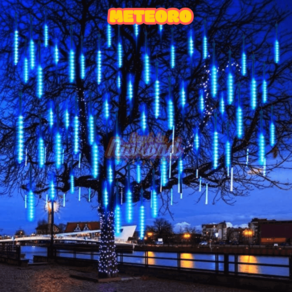 Luces meteorito navideño
