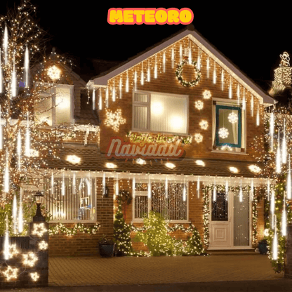 Luces meteorito navideño