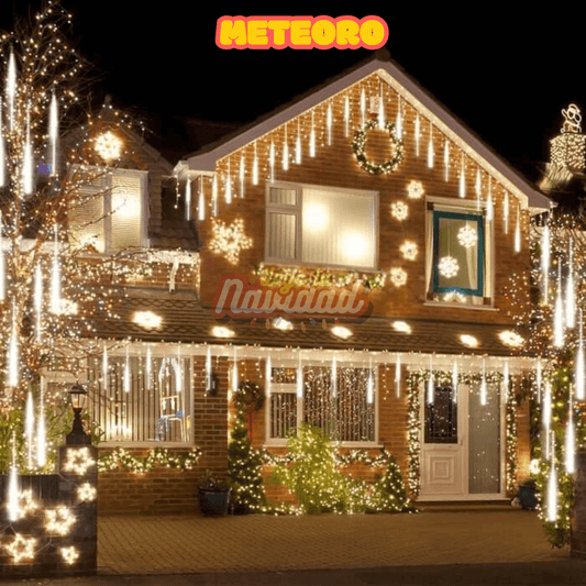 Luces meteorito navideño