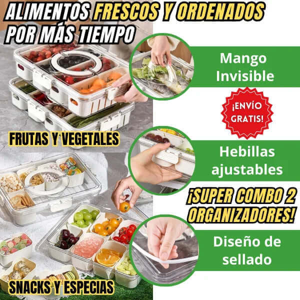 Homyx® Organizador de alimentos x3 Unidades