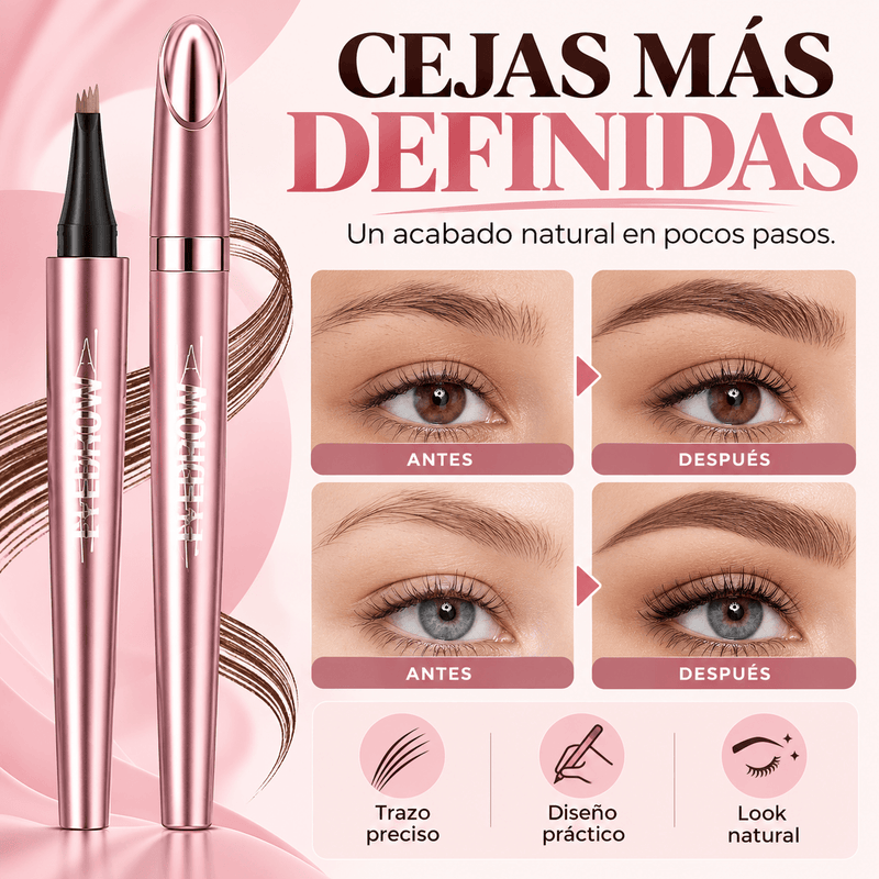 Lápiz para cejas impermeable 3D Microblading