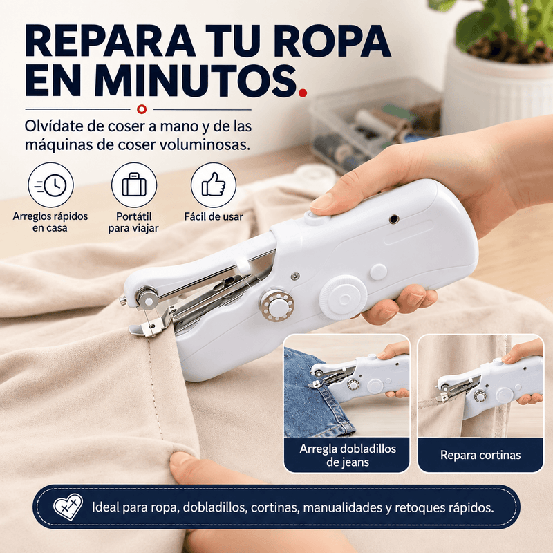 Kit Mini Maquina de Coser Electrica + accesorios