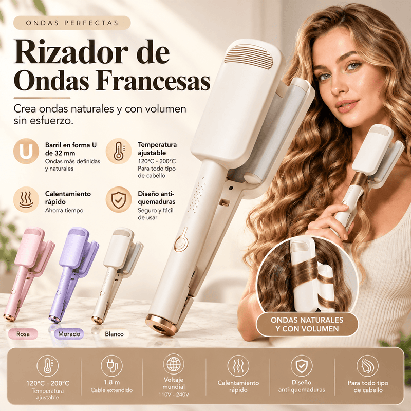 Rizador de Cabello Ondas Profundas