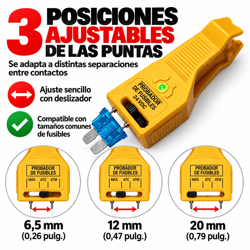 Probador de Fusibles Automotrices