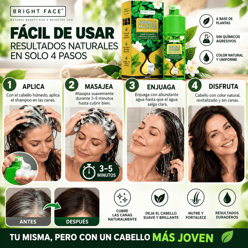 Tinte de Cabello a base de plantas naturales 500ml