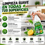 Spray limpiador de cocina con enzimas naturales