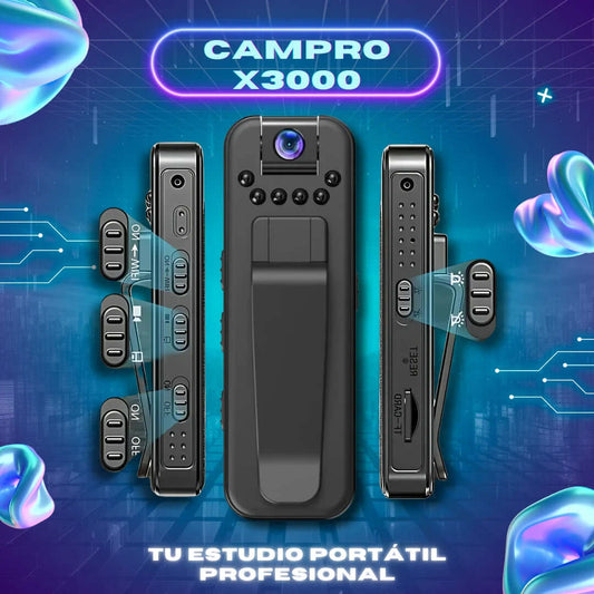 CamPro – Cámara Gran Angular 180° HD 1080P con Audio sin Ruido