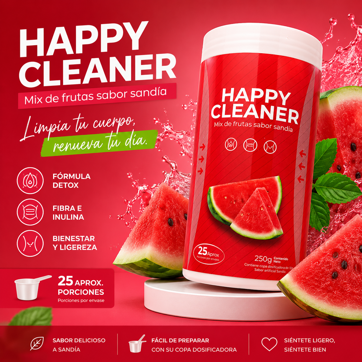Happy cleaner
